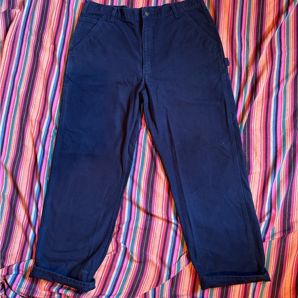 Carhartt Men's Blue Cargo Pants workwear - Picture 2 of 4